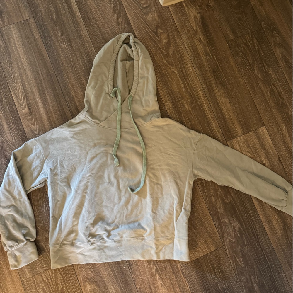 Mod Ref Army Green Cropped Hoodie
